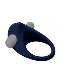 Гладкое синее эрекционное виброкольцо STIMU RING - Dream Toys - в Орехово-Зуево купить с доставкой