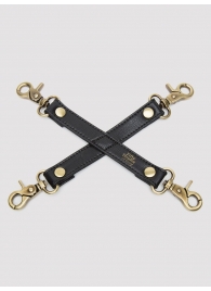 Черный фиксатор для манжет Bound to You Faux Leather Hogtie - Fifty Shades of Grey - купить с доставкой в Орехово-Зуево