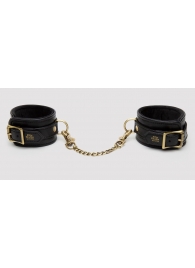 Черные оковы на ноги Bound to You Faux Leather Ankle Cuffs - Fifty Shades of Grey - купить с доставкой в Орехово-Зуево