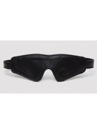 Черная плотная маска на глаза Bound to You Faux Leather Blindfold - Fifty Shades of Grey - купить с доставкой в Орехово-Зуево