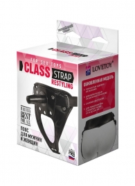 Черный пояс для насадок CLASS STRAP Restyling - LOVETOY (А-Полимер) - купить с доставкой в Орехово-Зуево