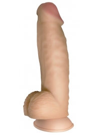 Телесный реалистичный фаллоимитатор на черных трусиках Real Big Strap-On - 34,5 см. - LOVETOY (А-Полимер) - купить с доставкой в Орехово-Зуево