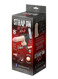 Вибрострапон Woman Midi с вагинальной пробкой - 22 см. - LOVETOY (А-Полимер) - купить с доставкой в Орехово-Зуево