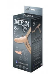 Телесный мужской парапротез MEN STYLE - 15 см. - LOVETOY (А-Полимер) - купить с доставкой в Орехово-Зуево