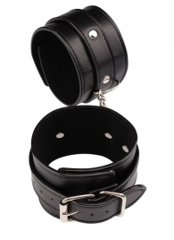 Черные оковы Classic Ankle Cuffs - Chisa - купить с доставкой в Орехово-Зуево