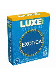 Текстурированные презервативы LUXE Royal Exotica - 3 шт. - Luxe - купить с доставкой в Орехово-Зуево