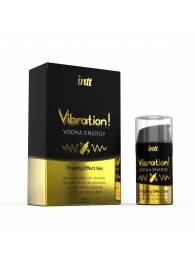 Жидкий интимный гель с эффектом вибрации Vibration! Vodka Energy - 15 мл. - INTT - купить с доставкой в Орехово-Зуево