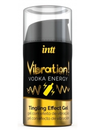 Жидкий интимный гель с эффектом вибрации Vibration! Vodka Energy - 15 мл. - INTT - купить с доставкой в Орехово-Зуево
