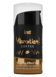 Жидкий интимный гель с эффектом вибрации Vibration! Coffee - 15 мл. - INTT - купить с доставкой в Орехово-Зуево