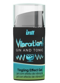 Жидкий интимный гель с эффектом вибрации Vibration! Gin   Tonic - 15 мл. - INTT - купить с доставкой в Орехово-Зуево