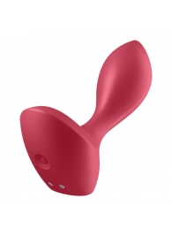 Красный вибромассажёр простаты Satisfyer Backdoor Lover - 14 см. - Satisfyer - в Орехово-Зуево купить с доставкой