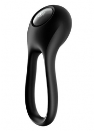 Черное эрекционное виброкольцо Majestic Duo - Satisfyer - в Орехово-Зуево купить с доставкой