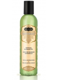 Массажное масло Naturals Vanilla Sandalwood с ароматом ванили и сандала - 236 мл. - Kama Sutra - купить с доставкой в Орехово-Зуево