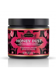 Пудра для тела Honey Dust Body Powder с ароматом клубники - 170 гр. - Kama Sutra - купить с доставкой в Орехово-Зуево