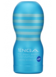 Мастурбатор с охлаждающей смазкой TENGA Original Vacuum Cup Cool - Tenga - в Орехово-Зуево купить с доставкой