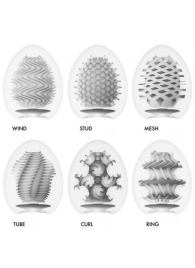 Набор из 6 мастурбаторов Tenga EGG IV с различным рельефом - Tenga - в Орехово-Зуево купить с доставкой