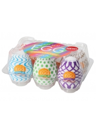 Набор из 6 мастурбаторов Tenga EGG IV с различным рельефом - Tenga - в Орехово-Зуево купить с доставкой