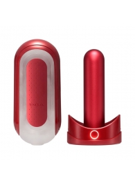 Красный мастурбатор Flip Zero Red   Warmer с подогревом - Tenga - в Орехово-Зуево купить с доставкой