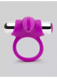 Лиловое виброкольцо с пультом ДУ Remote Control Cock Ring - Happy Rabbit - в Орехово-Зуево купить с доставкой