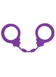 Фиолетовые силиконовые наручники Suppression - Lola Games - купить с доставкой в Орехово-Зуево
