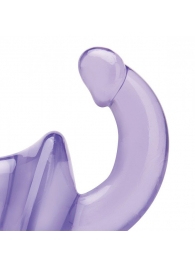 Фиолетовый безремневой страпон Strapless Strap-On - Lux Fetish - купить с доставкой в Орехово-Зуево