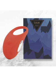 Красное кольцо с вибрацией Thor Cockring - FeelzToys - в Орехово-Зуево купить с доставкой