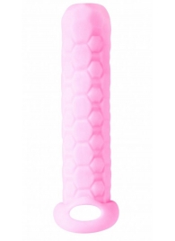 Розовый фаллоудлинитель Homme Long - 13,5 см. - Lola Games - в Орехово-Зуево купить с доставкой