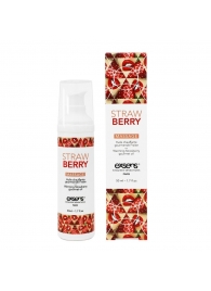 Разогревающее массажное масло  с ароматом клубники Gourmet Strawberry - 50 мл. - Exsens - купить с доставкой в Орехово-Зуево