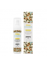 Разогревающее массажное масло с ароматом пина колада Gourmet Pina Colada - 50 мл. - Exsens - купить с доставкой в Орехово-Зуево