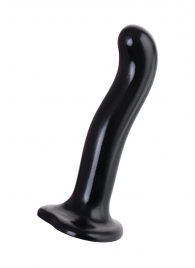 Черный стимулятор для пар P G-Spot Dildo Size L - 19 см. - Strap-on-me - в Орехово-Зуево купить с доставкой