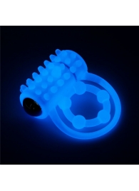 Голубое, светящееся в темноте виброкольцо Lumino Play Vibrating Penis Ring - Lovetoy - в Орехово-Зуево купить с доставкой