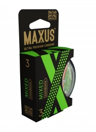Презервативы в пластиковом кейсе MAXUS AIR Mixed - 3 шт. - Maxus - купить с доставкой в Орехово-Зуево