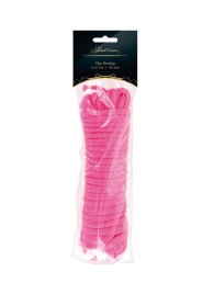 Розовая веревка для связывания Sweet Caress Rope - 10 метров - Sweet Caress - купить с доставкой в Орехово-Зуево