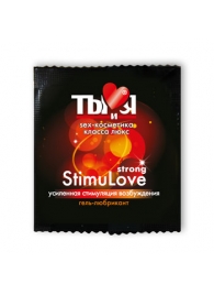 Разогревающий гель-лубрикант Stimulove Strong в одноразовой упаковке - 4 гр. - Биоритм - купить с доставкой в Орехово-Зуево