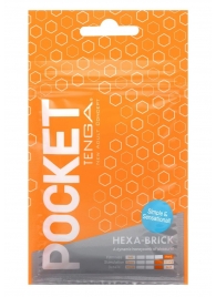 Карманный мастурбатор HEXA-BRICK - Tenga - в Орехово-Зуево купить с доставкой