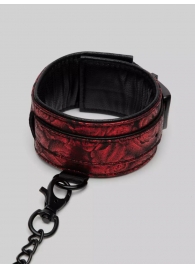 Красно-черные оковы Reversible Faux Leather Ankle Cuffs - Fifty Shades of Grey - купить с доставкой в Орехово-Зуево