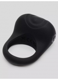 Черное эрекционное виброкольцо Sensation Rechargeable Vibrating Love Ring - Fifty Shades of Grey - в Орехово-Зуево купить с доставкой