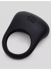 Черное эрекционное виброкольцо Sensation Rechargeable Vibrating Love Ring - Fifty Shades of Grey - в Орехово-Зуево купить с доставкой