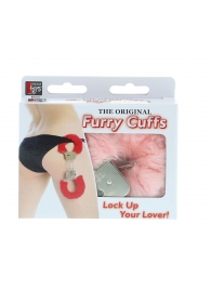 Металлические наручники с розовой меховой опушкой METAL HANDCUFF WITH PLUSH PINK - Dream Toys - купить с доставкой в Орехово-Зуево