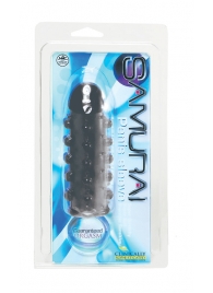 Дымчатая стимулирующая насадка с закрытой головкой SAMURAI PENIS SLEEVE BLACK - 14,5 см. - NMC - в Орехово-Зуево купить с доставкой