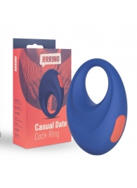 Синее эрекционное кольцо RRRING Casual Date Cock Ring - FeelzToys - в Орехово-Зуево купить с доставкой
