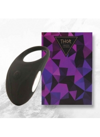 Черное эрекционное виброкольцо Thor Cockring - FeelzToys - в Орехово-Зуево купить с доставкой