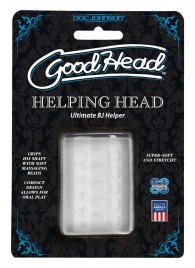 Прозрачный мастурбатор HELPING HEAD - Doc Johnson - в Орехово-Зуево купить с доставкой