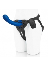 Синяя насадка Remote Control P-Spot G-Spot с черными трусиками - 20 см. - Pegasus - купить с доставкой в Орехово-Зуево