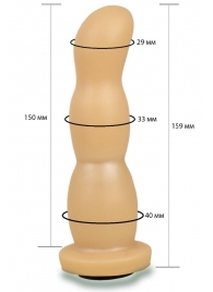 Телесная рельефная насадка Harness - 15,9 см. - LOVETOY (А-Полимер) - купить с доставкой в Орехово-Зуево