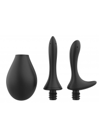 Черный анальный душ Nexus Anal Douche Set с 2 сменными насадками - Nexus Range - купить с доставкой в Орехово-Зуево