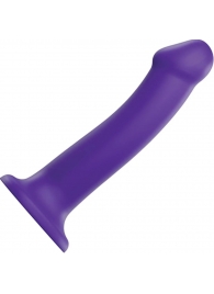 Фиолетовый фаллоимитатор-насадка Strap-On-Me Dildo Dual Density size L - 19 см. - Strap-on-me - купить с доставкой в Орехово-Зуево