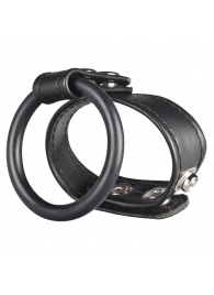Двойное кольцо выносливости на пенис DUAL STAMINA RING - BlueLine - в Орехово-Зуево купить с доставкой