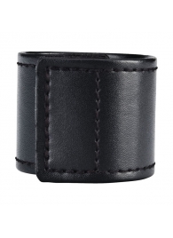 Хомут-утяжка для мошонки из искусственной кожи на липучке VELCRO BALL STRETCHER- 4 см. - BlueLine - в Орехово-Зуево купить с доставкой