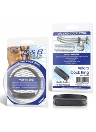 Кольцо на пенис из искусственной кожи на липучке VELCRO COCK RING - 5 см. - BlueLine - в Орехово-Зуево купить с доставкой